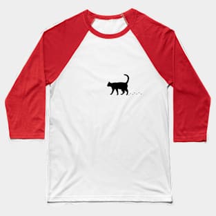 Strolling Cat Baseball T-Shirt